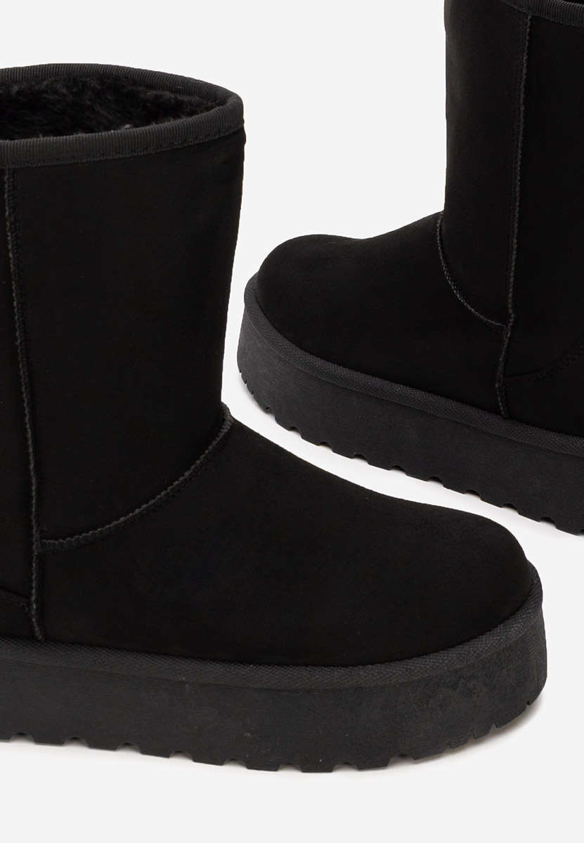 Μπότες τύπου UGG με πλατφόρμα Luisana Μαύρα