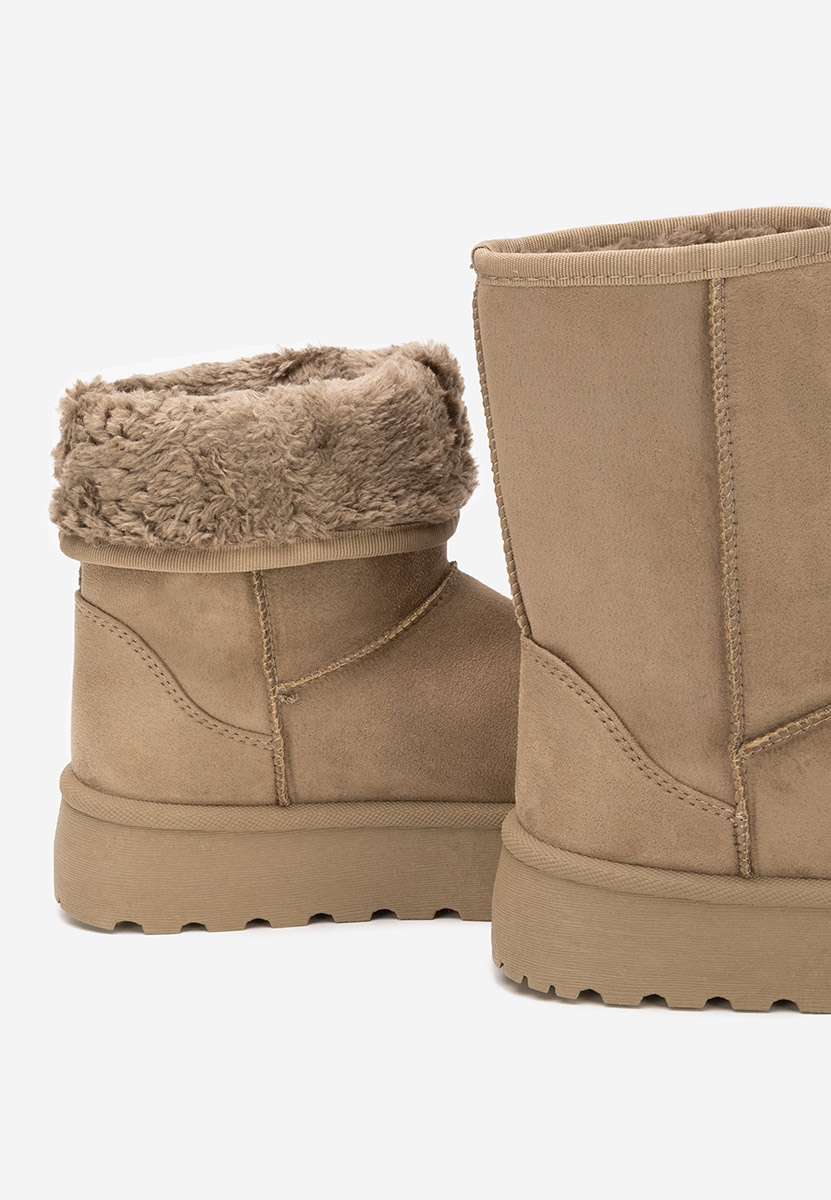 Μπότες τύπου UGG με πλατφόρμα Luisana χακι