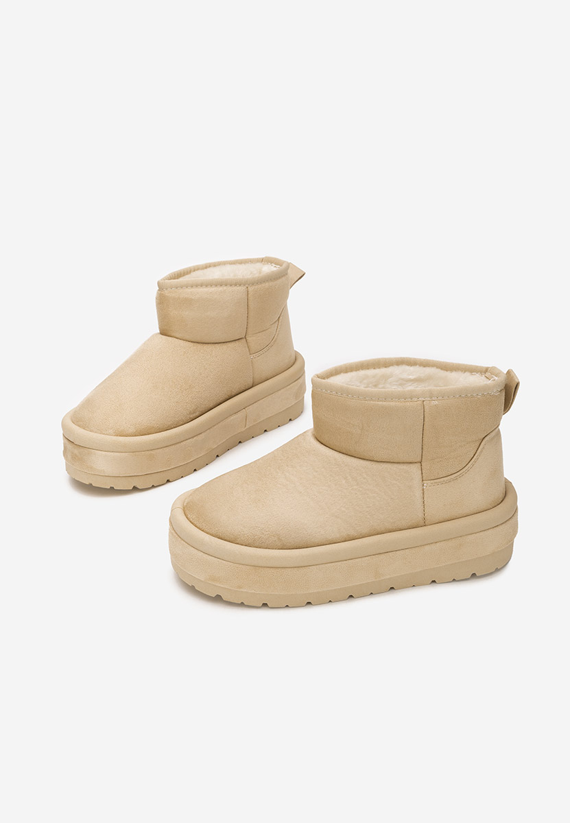 Μπότες με πλατφόρμα Libby μπεζ