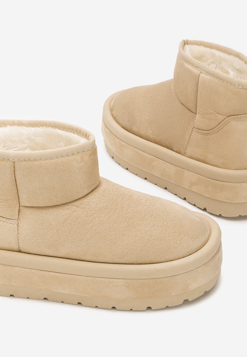 Μπότες με πλατφόρμα Libby μπεζ