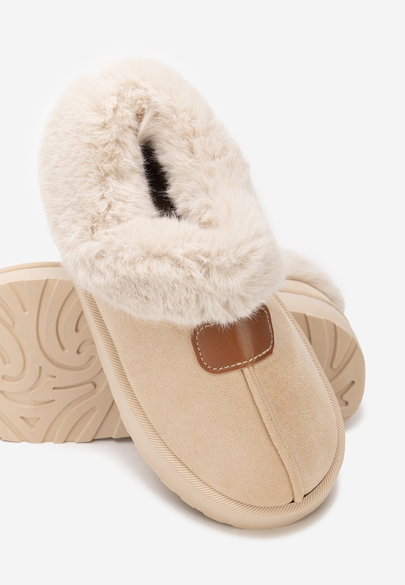 Mποτάκια πλατφόρμα Elarva μπεζ