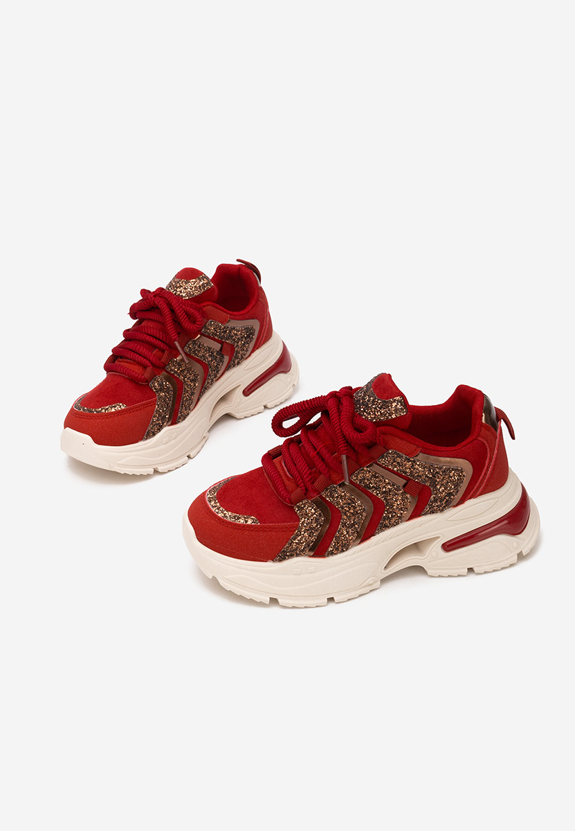 Sneakers με πλατφόρμα Rossia μπορντό