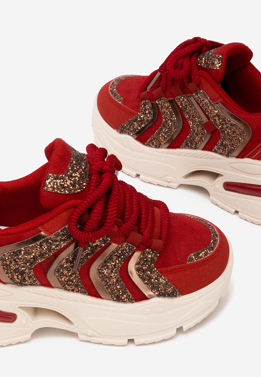 Sneakers με πλατφόρμα Rossia μπορντό