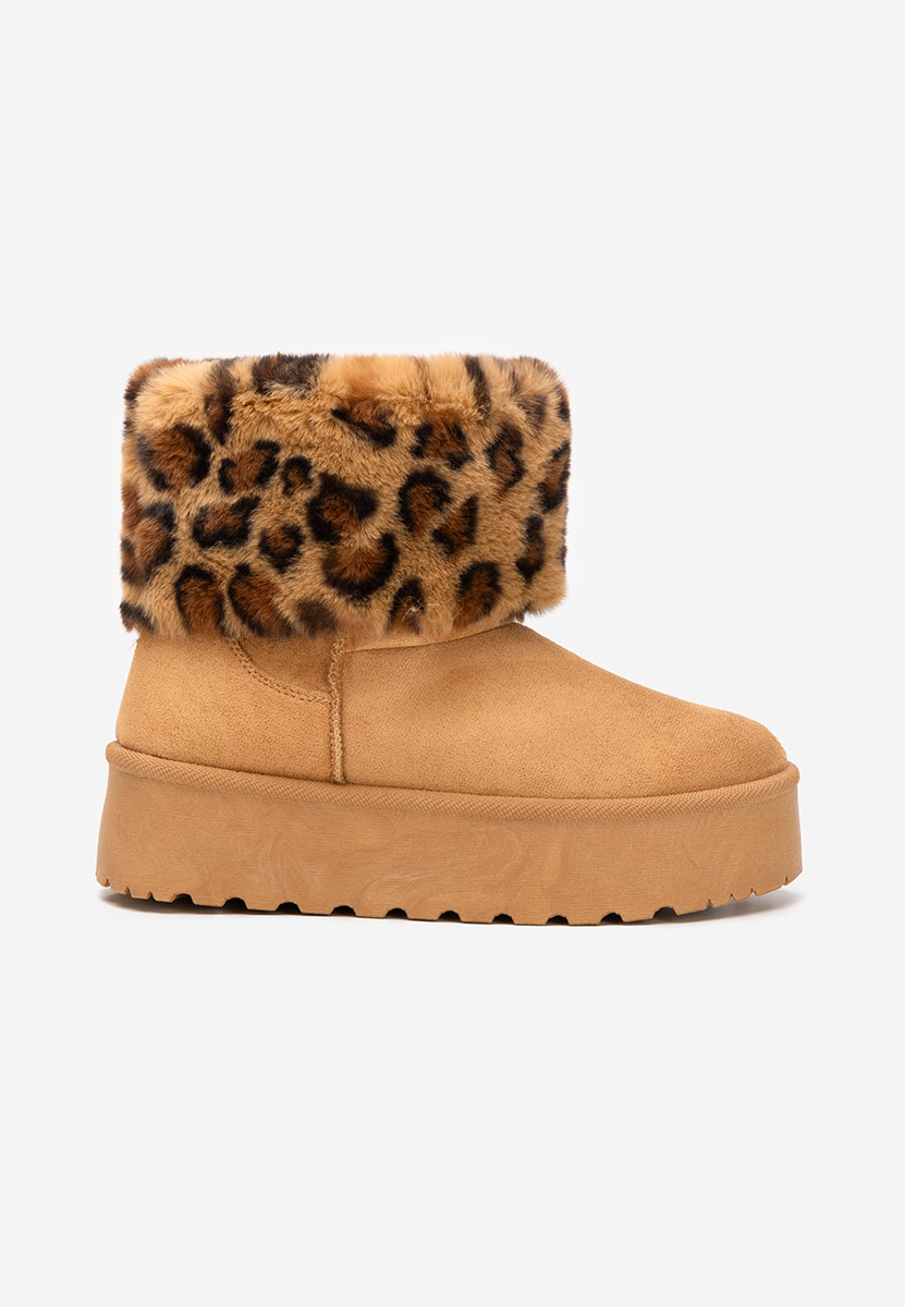 Μπότες με πλατφόρμα Samyra ταμπά