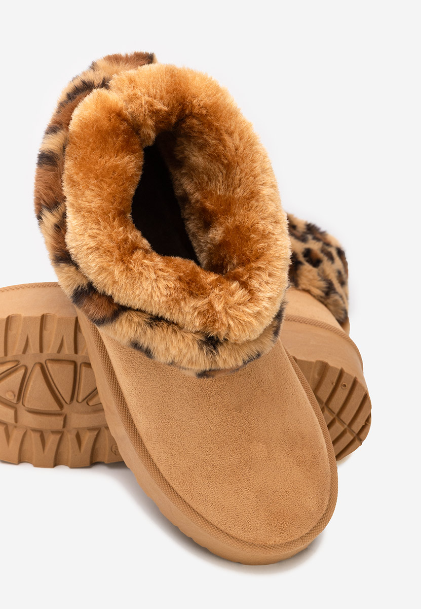 Μπότες με πλατφόρμα Samyra ταμπά