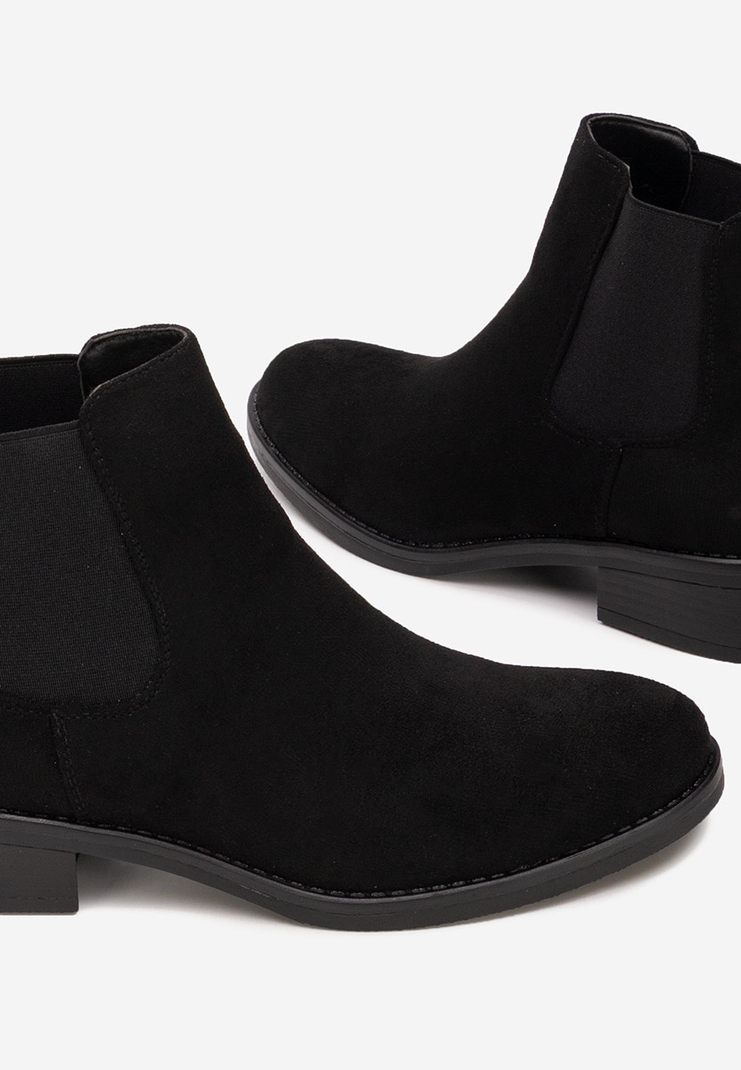 Μποτάκια Chelsea γυναικεία Kataleia Μαύρα