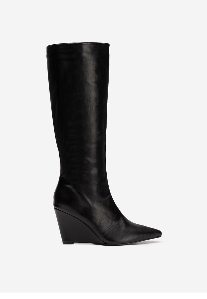 Μπότες με πλατφόρμα Daryana Μαύρα