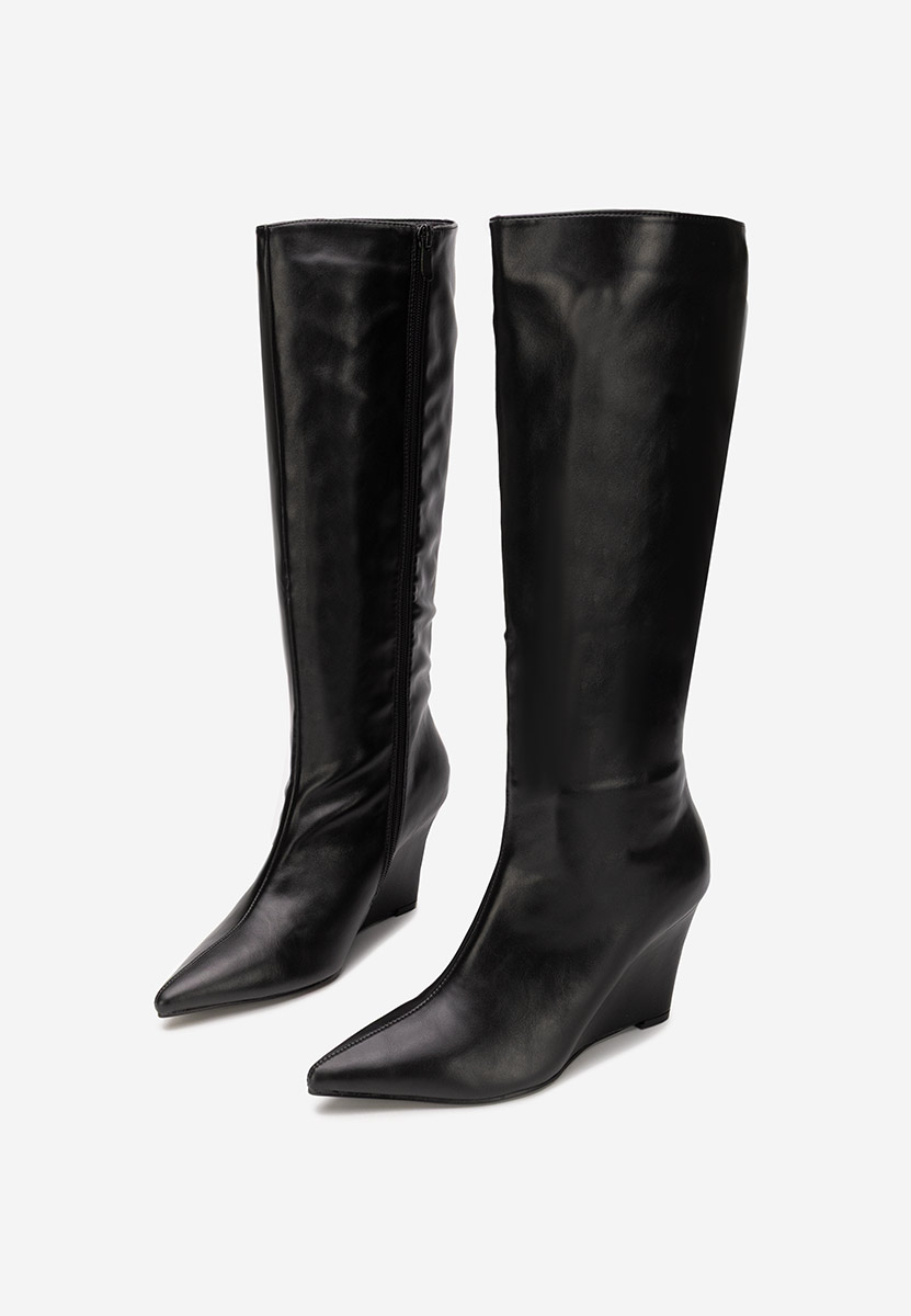 Μπότες με πλατφόρμα Daryana Μαύρα