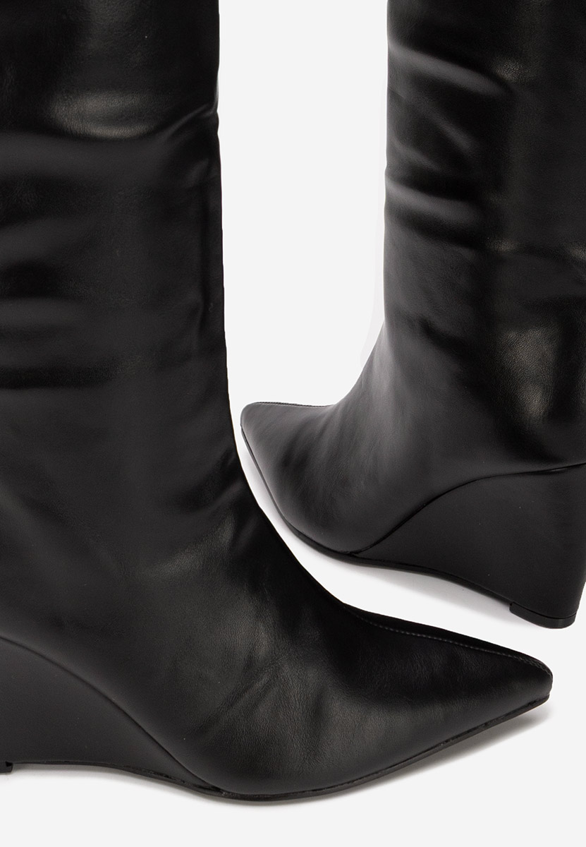 Μπότες με πλατφόρμα Daryana Μαύρα