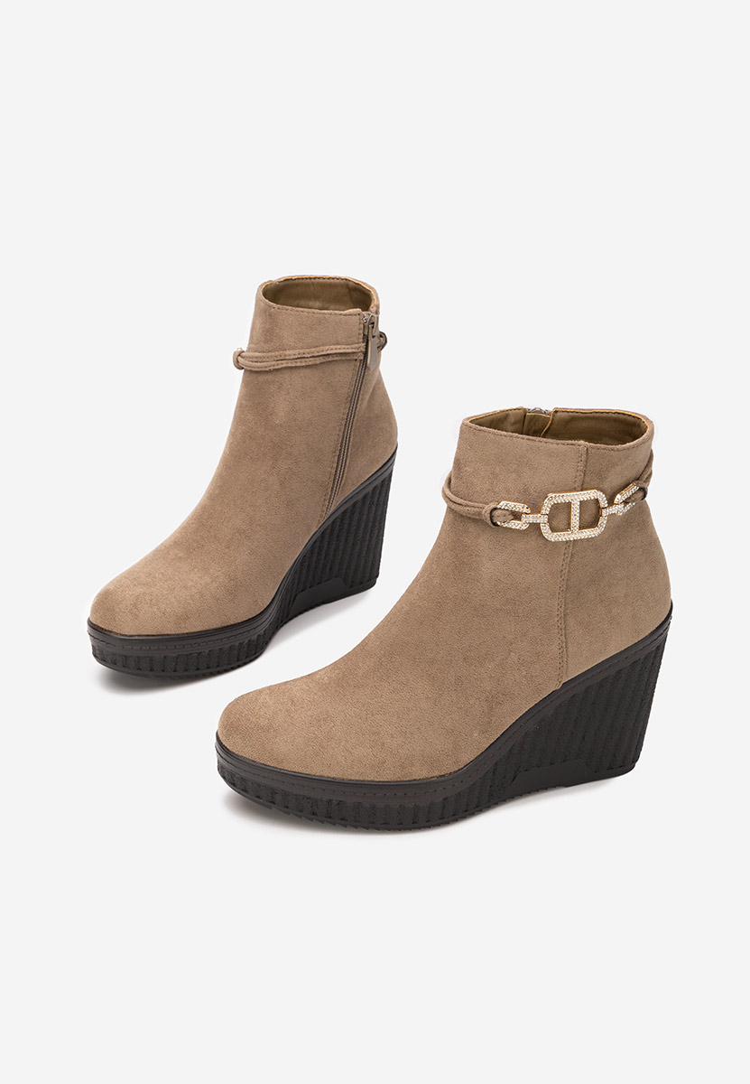 Μποτακια πλατφορμεσ Charlet V3 χακι