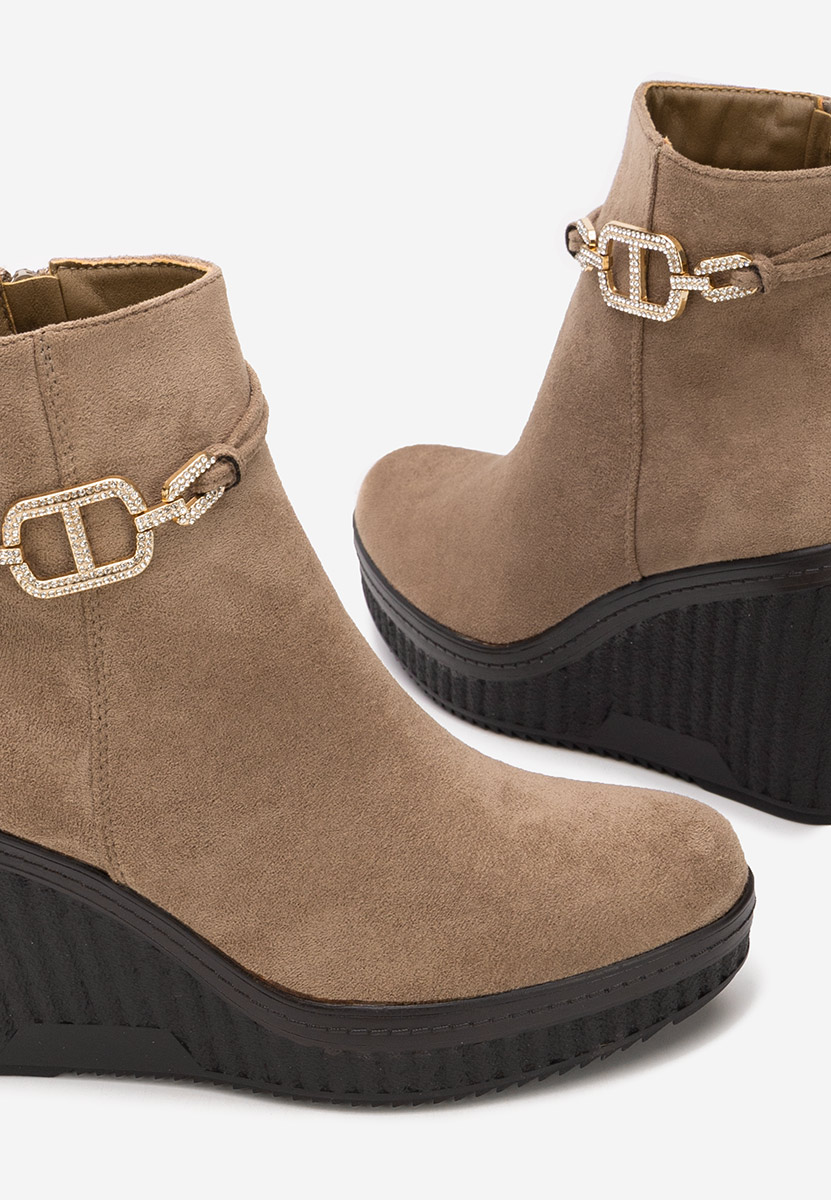 Μποτακια πλατφορμεσ Charlet V3 χακι