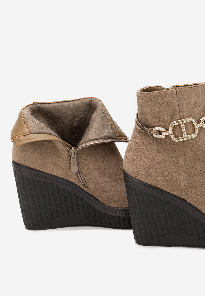 Μποτακια πλατφορμεσ Charlet V3 χακι