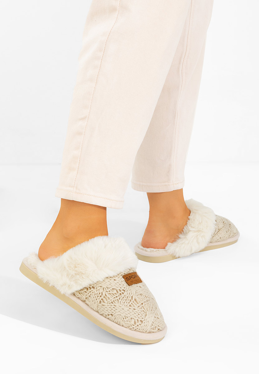 Παντοφλεσ γυναικειεσ χειμερινεσ Ginesa μπεζ