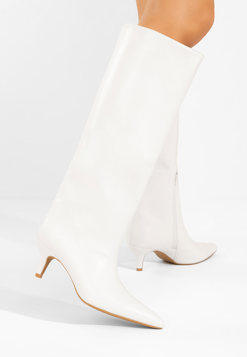 Γυναικείες μποτες Brelisa λευκά