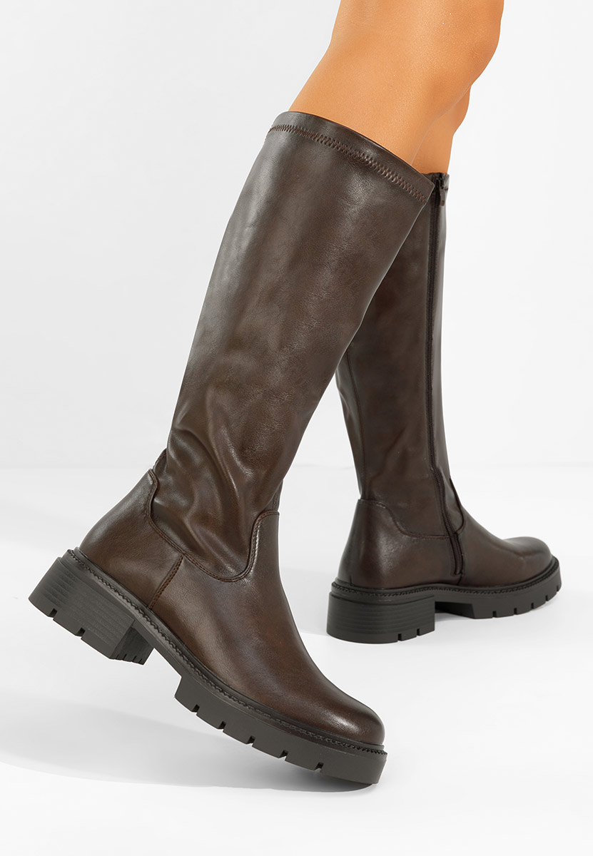 Γυναικείες μποτες Nicoua V2 καφε