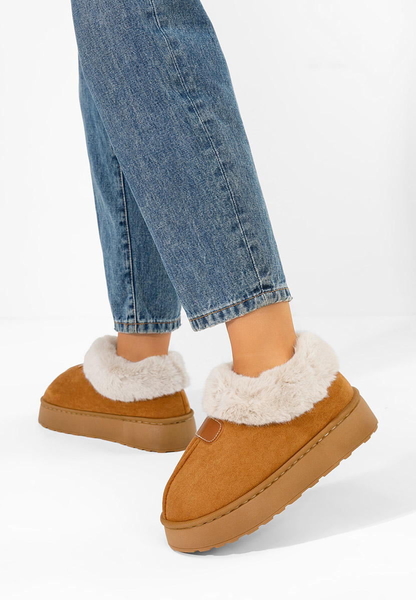 Mποτάκια πλατφόρμα Elarva ταμπά