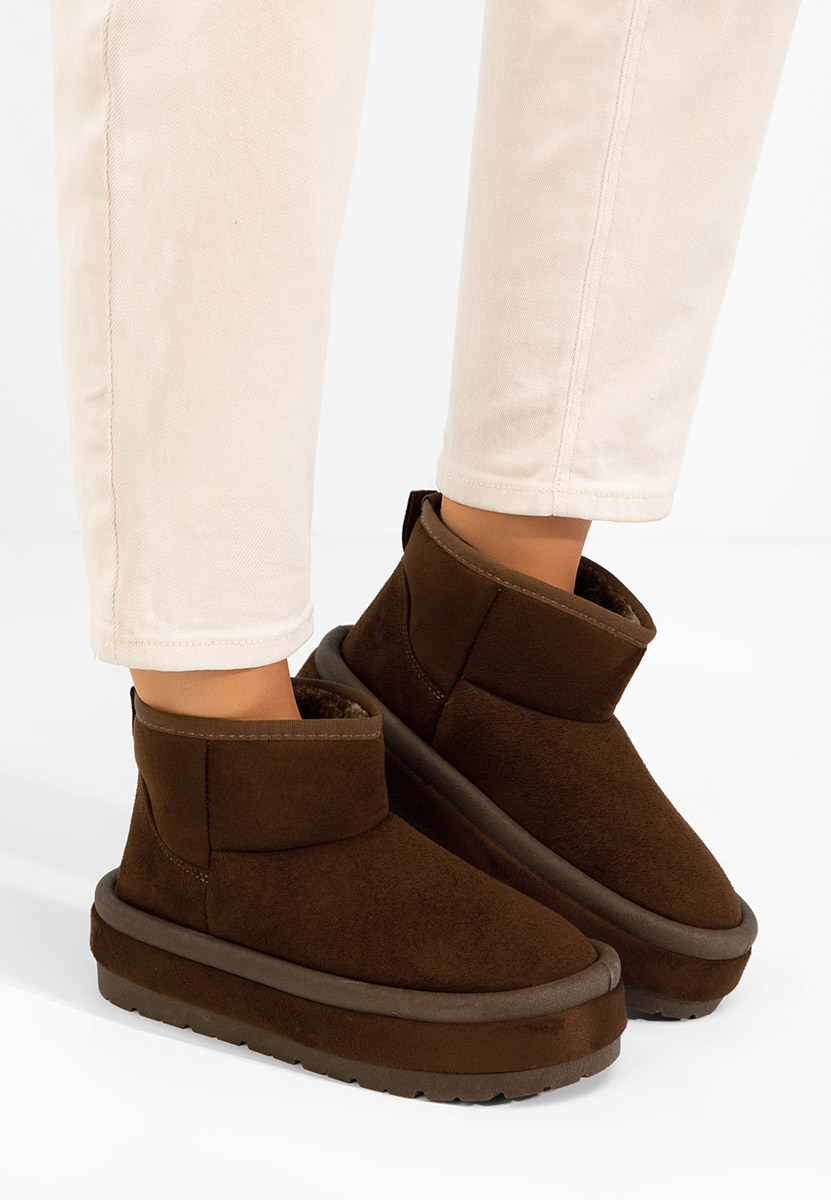 Μπότες με πλατφόρμα Libby καφε