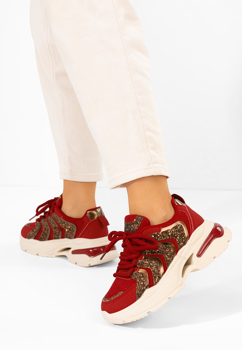 Sneakers με πλατφόρμα Rossia μπορντό