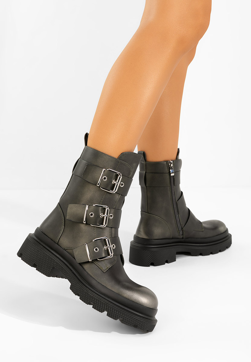 Γυναικείες Μπότες Mioala γκρι