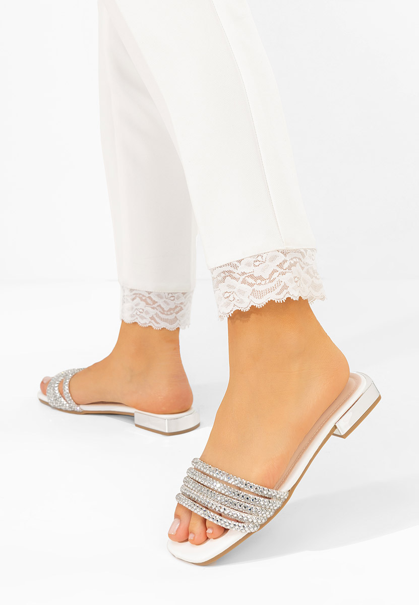 Παντόφλες γυναικειεσ Emiko λευκά