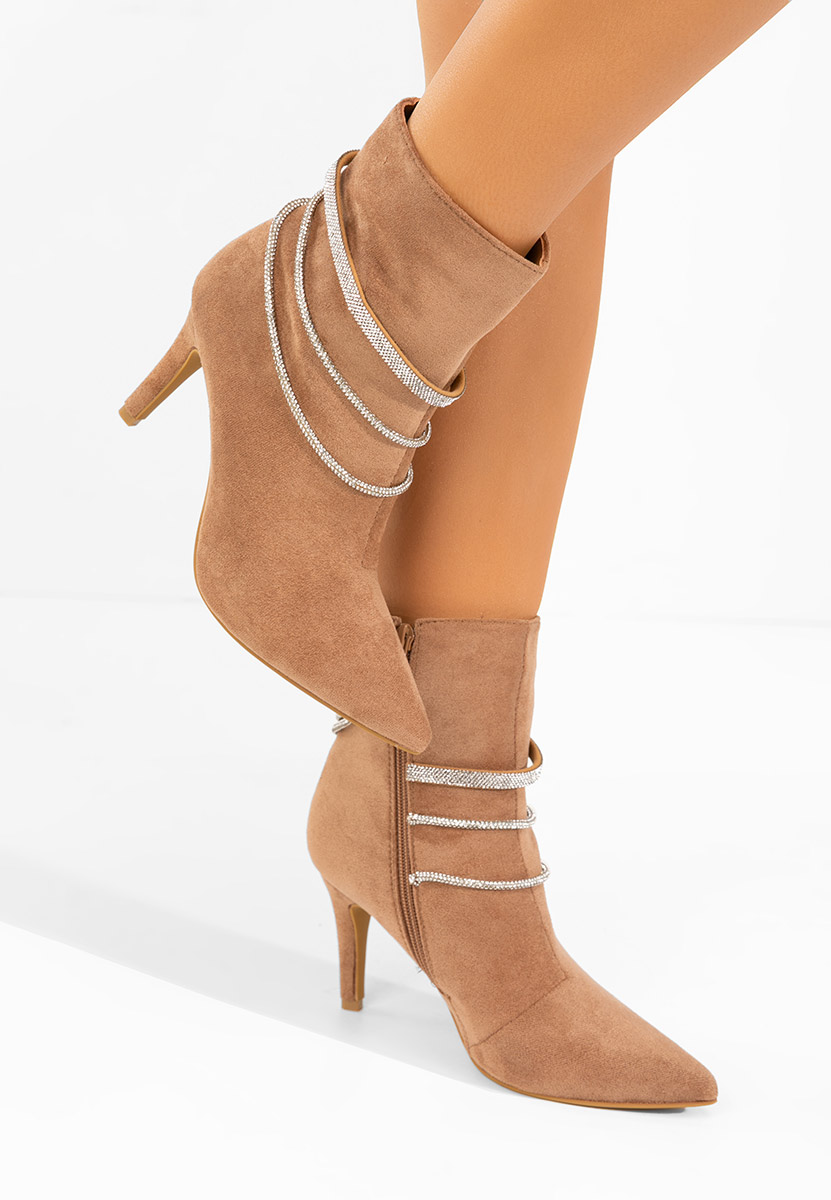 Γυναικεία Μποτίνια Lorreta ταμπά