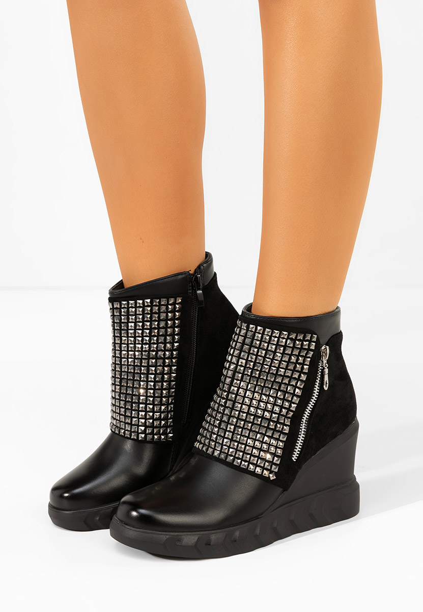 μποτακια πλατφορμεσ Ismelora Μαύρα