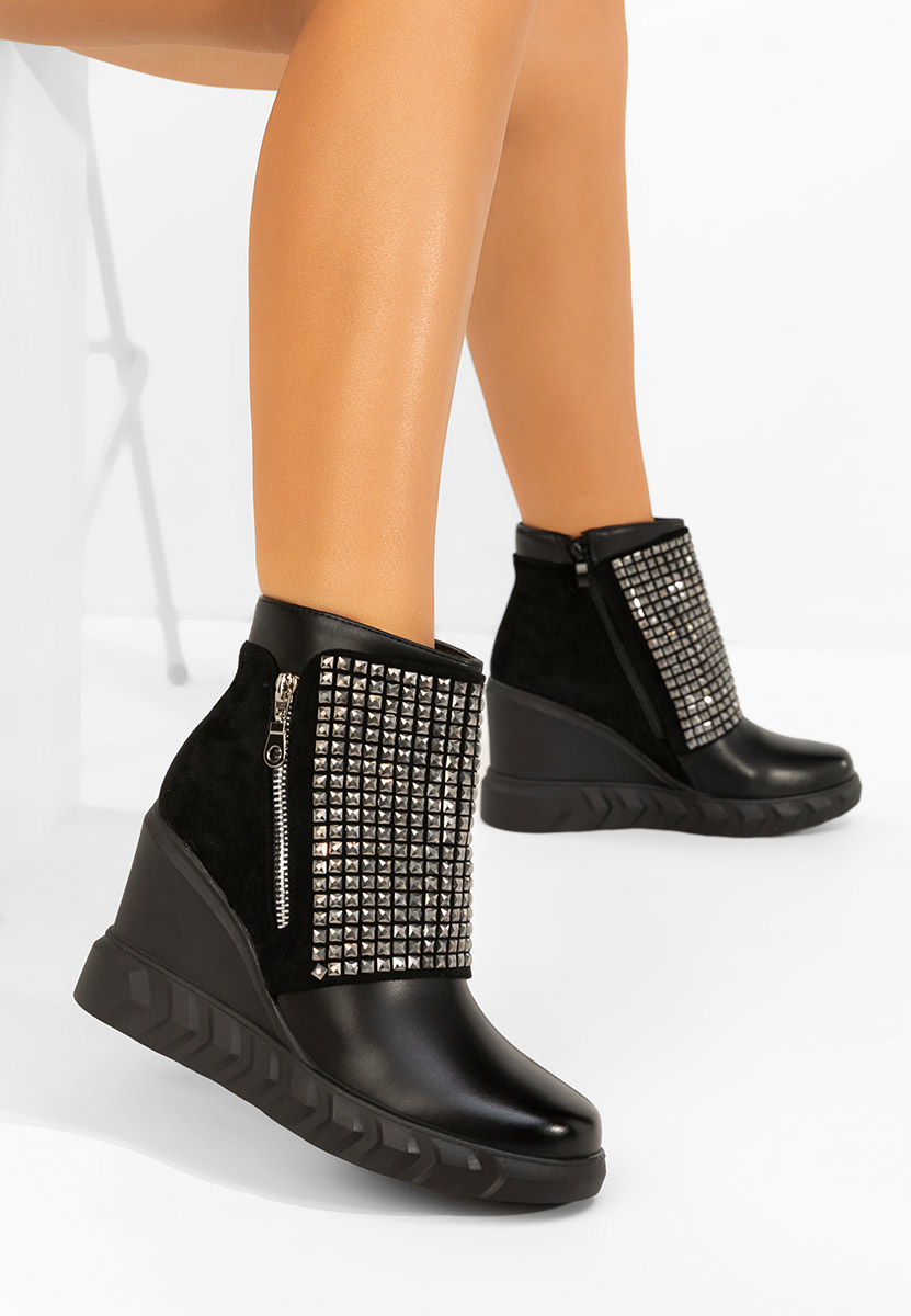 μποτακια πλατφορμεσ Ismelora Μαύρα