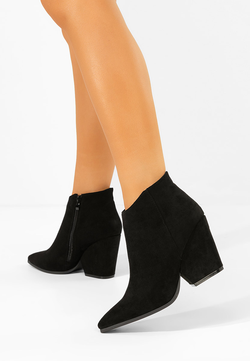 Γυναικεία Μποτάκια Cowboy Versalia Μαύρα