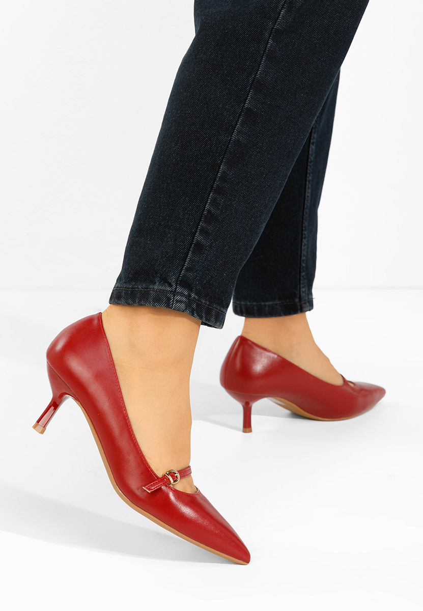 Γόβες στιλέτο Rilora κοκκινο