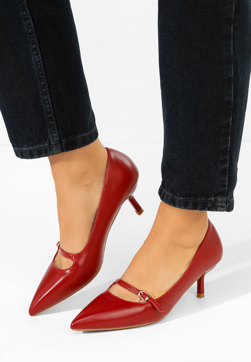 Γόβες στιλέτο Rilora κοκκινο