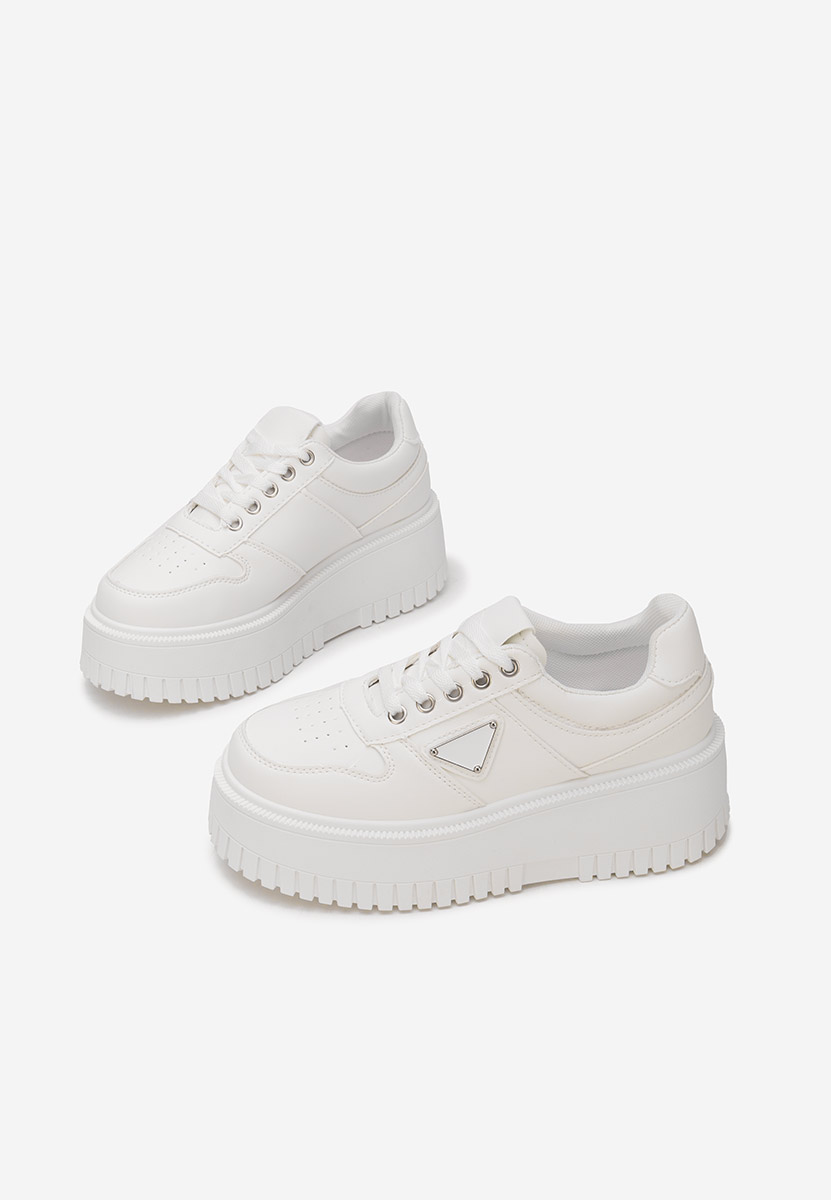 Sneakers με πλατφόρμα Madaline λευκά