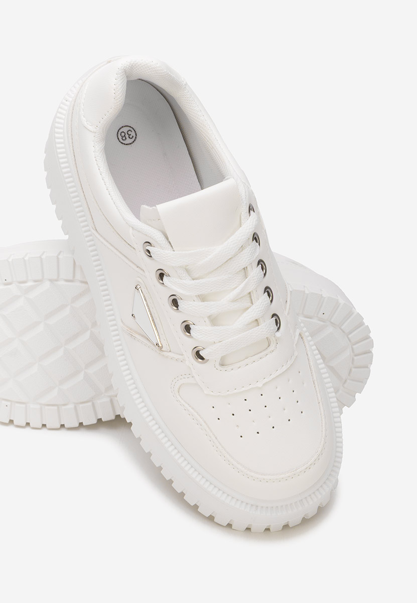 Sneakers με πλατφόρμα Madaline λευκά