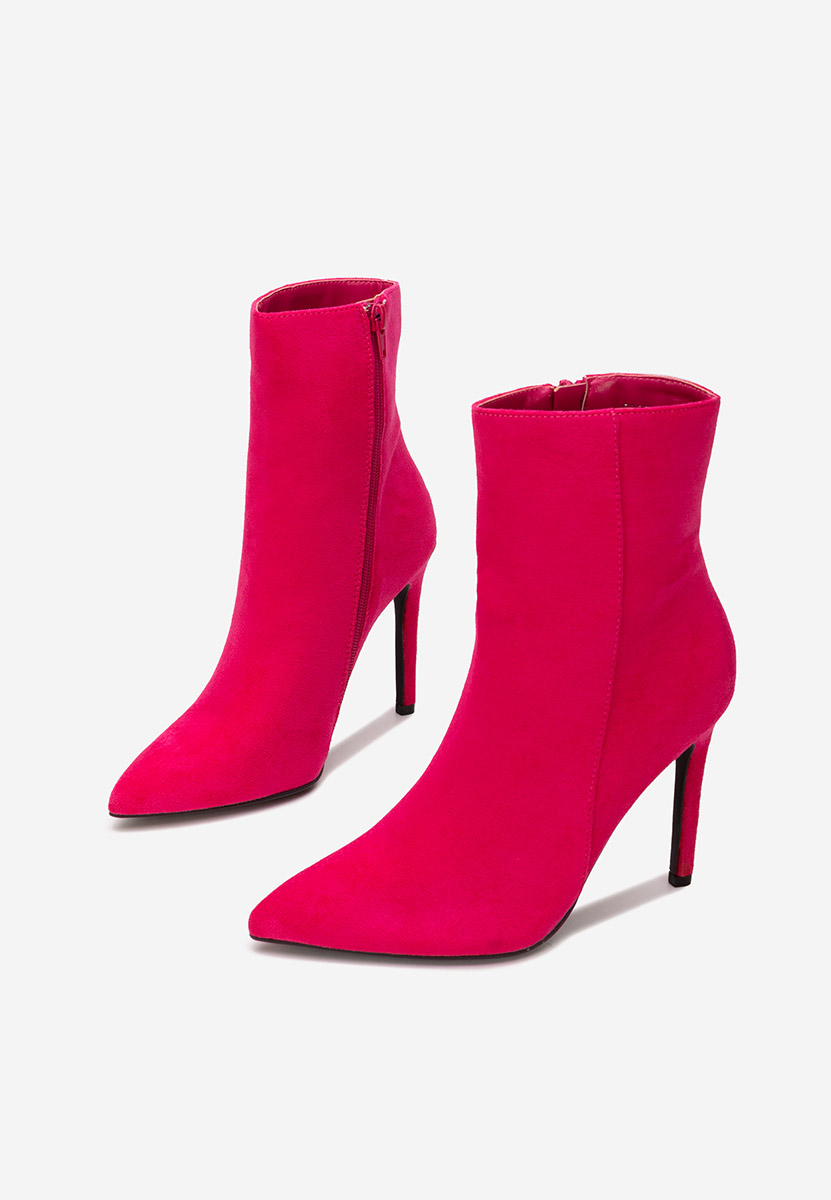 Μποτάκια με λεπτο τακουνι Cendria φουξια