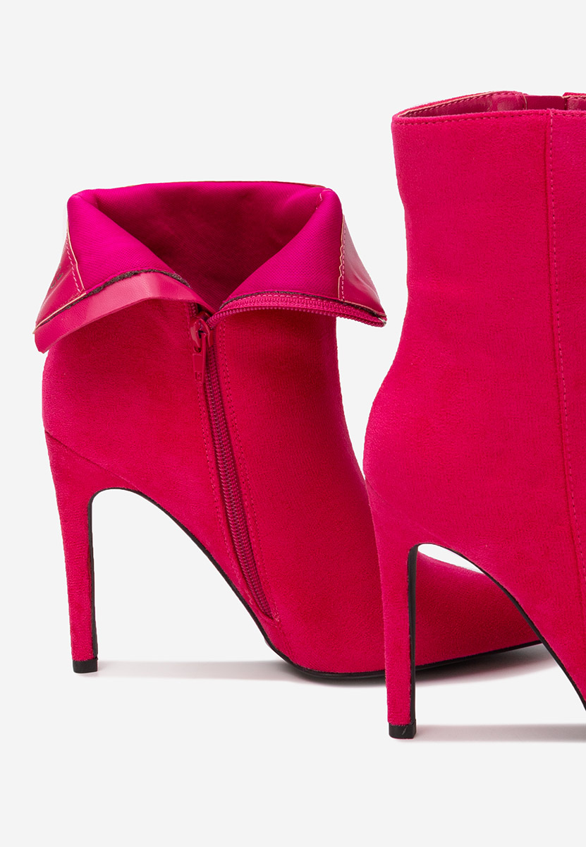 Μποτάκια με λεπτο τακουνι Cendria φουξια