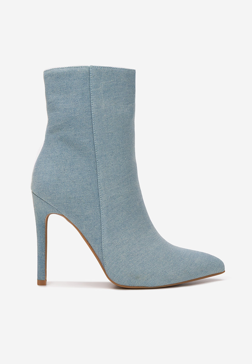 Μποτάκια με λεπτο τακουνι Cendria Τζιν