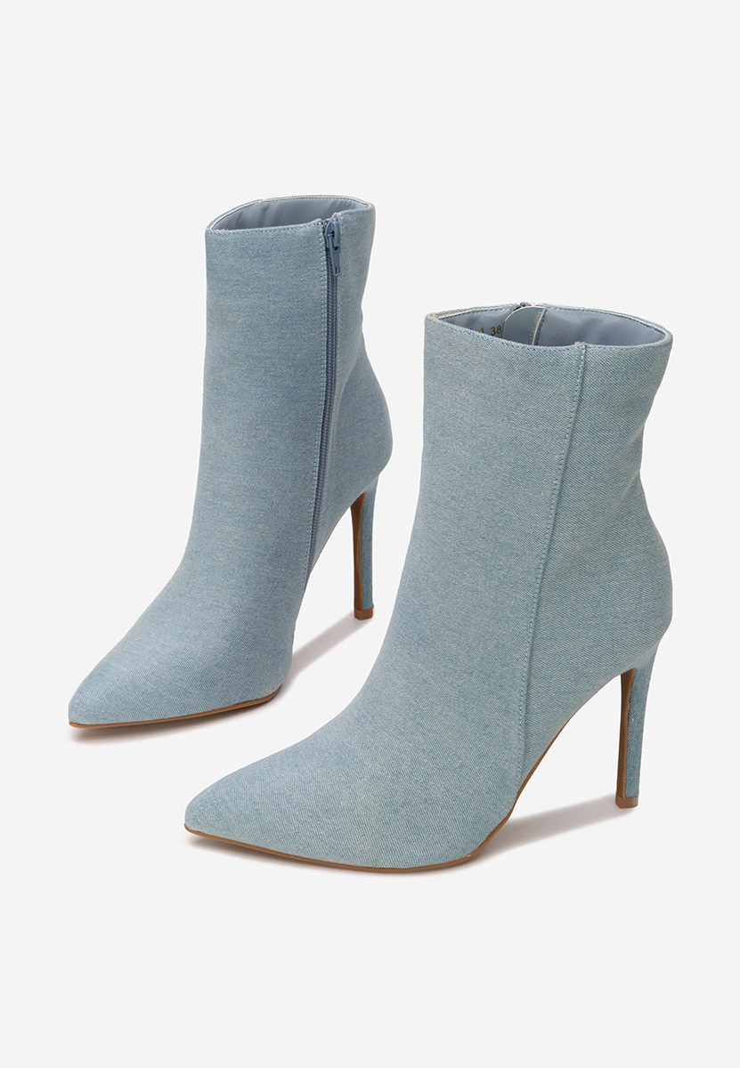 Μποτάκια με λεπτο τακουνι Cendria Τζιν