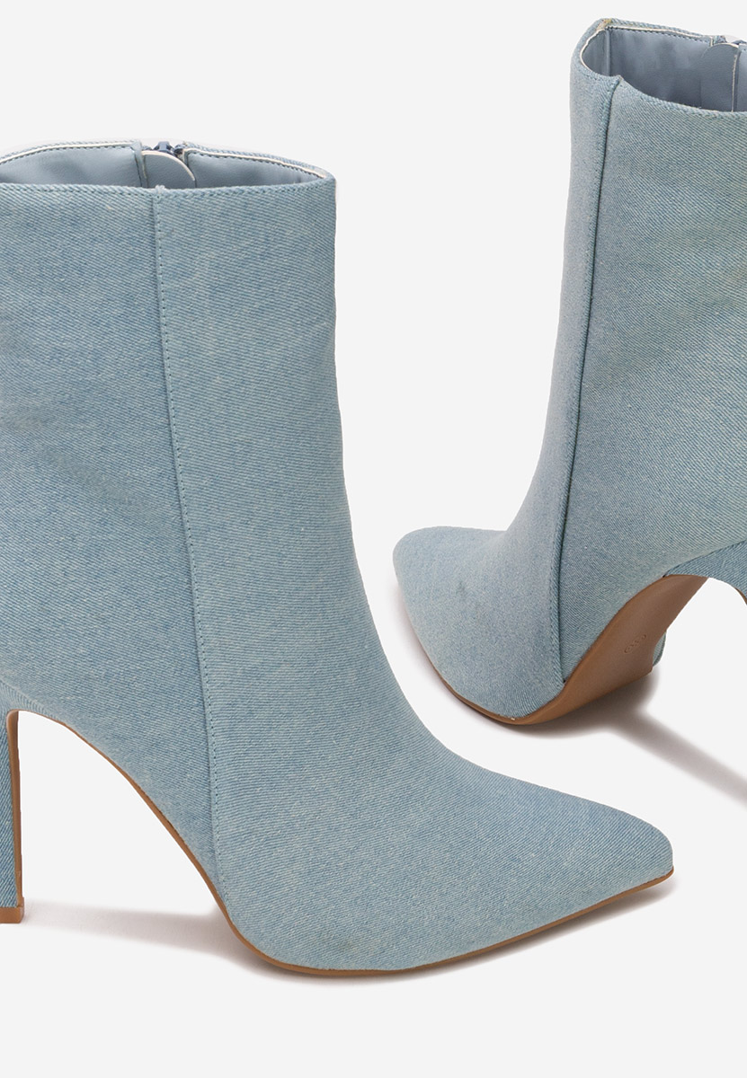 Μποτάκια με λεπτο τακουνι Cendria Τζιν