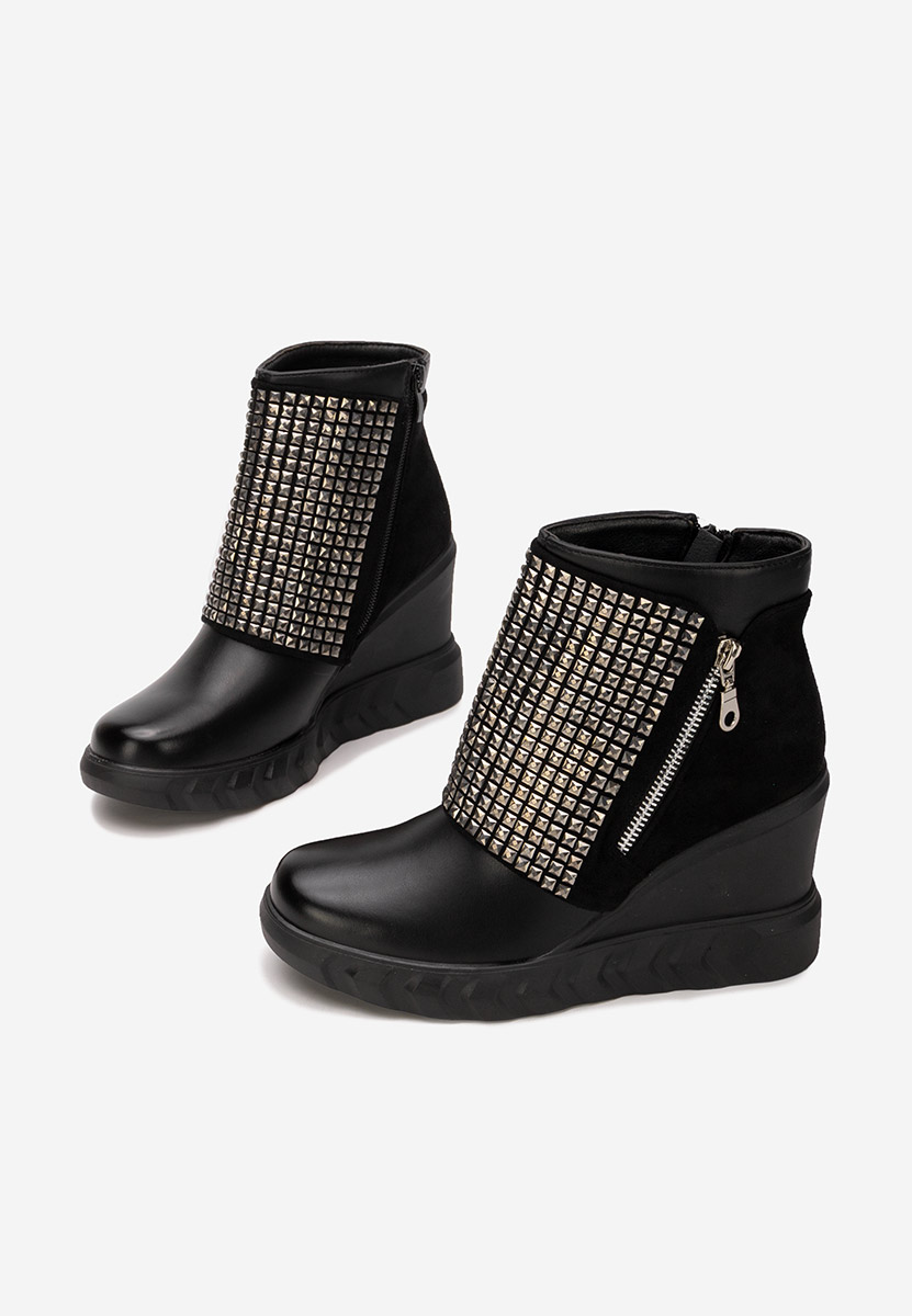 μποτακια πλατφορμεσ Ismelora Μαύρα