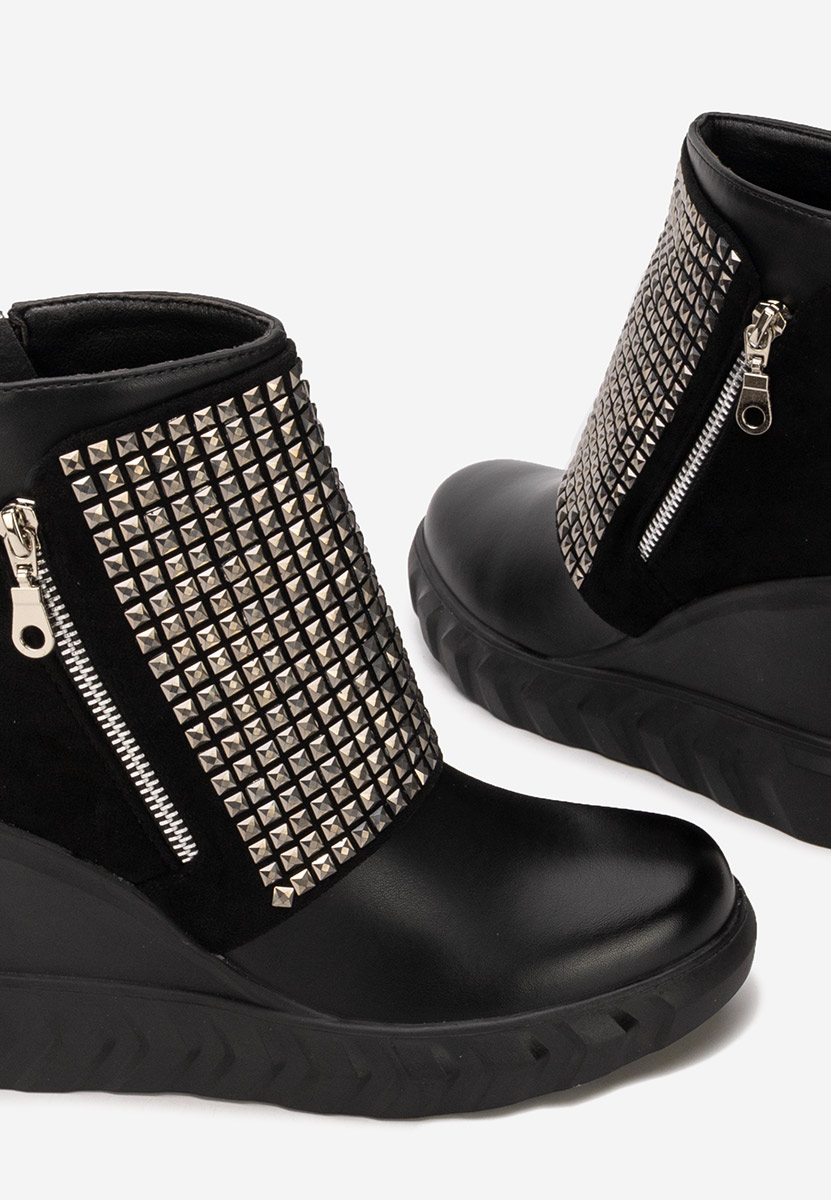 μποτακια πλατφορμεσ Ismelora Μαύρα