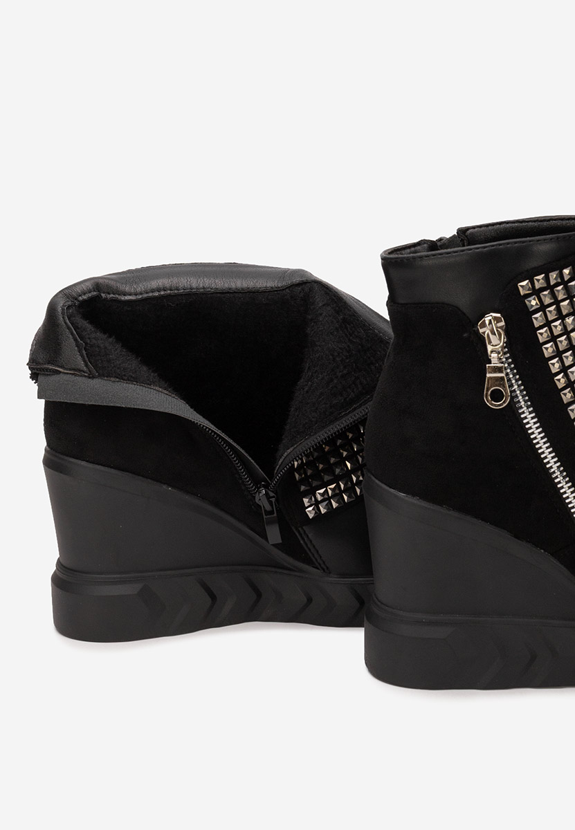 μποτακια πλατφορμεσ Ismelora Μαύρα