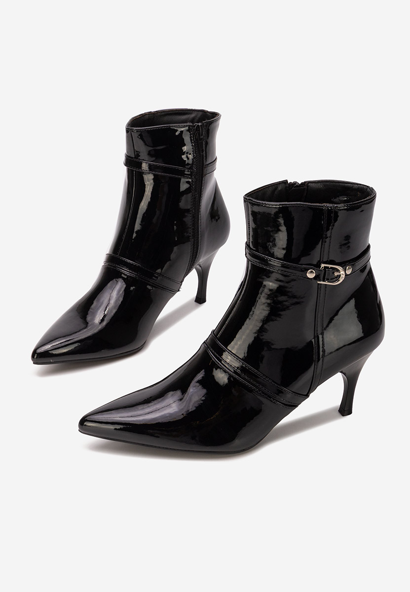 Μποτάκια με λεπτο τακουνι Aninia V2 Μαύρα