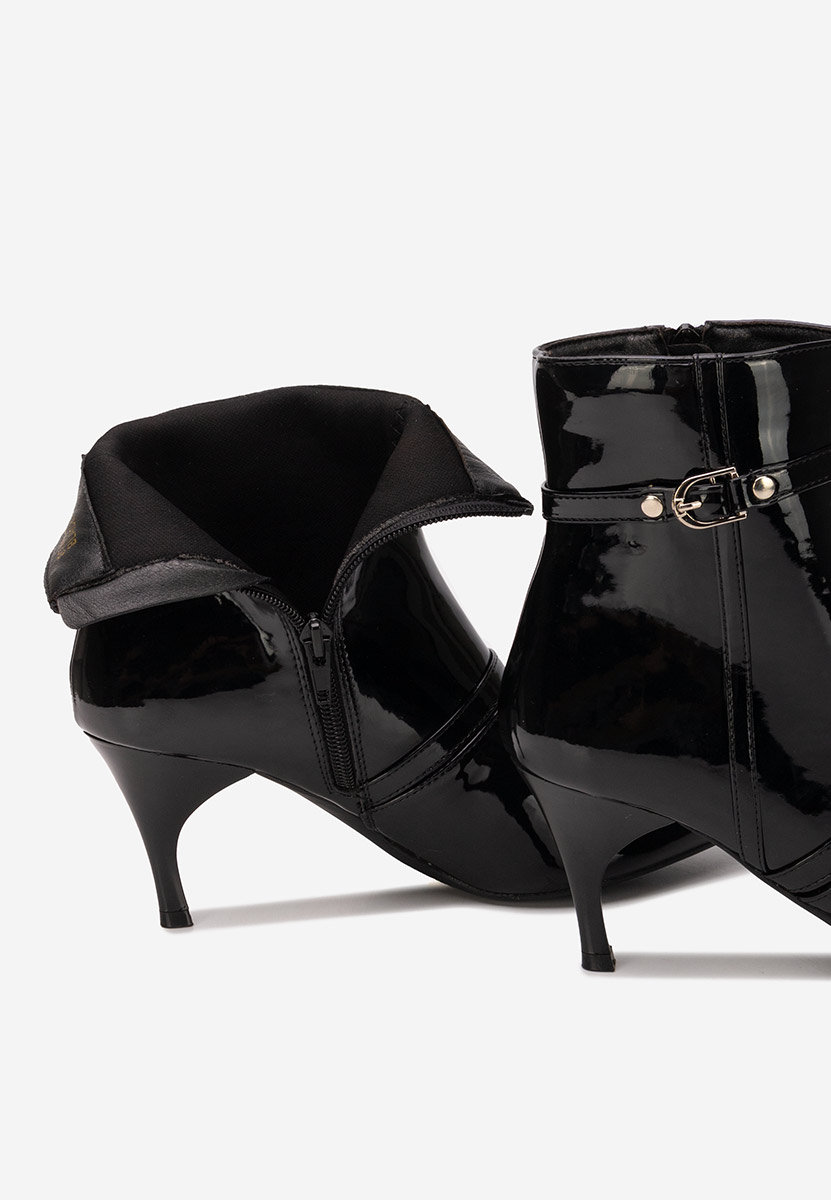 Μποτάκια με λεπτο τακουνι Aninia V2 Μαύρα