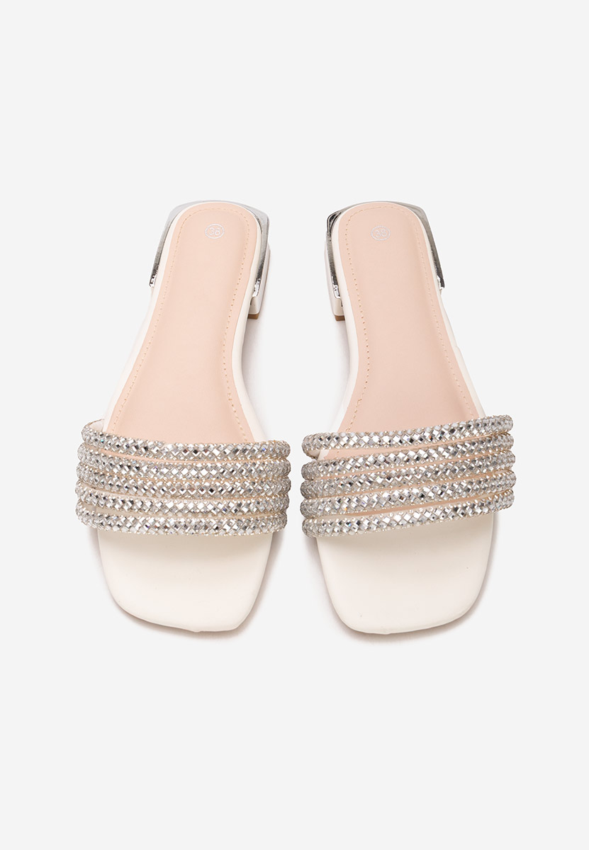 Παντόφλες γυναικειεσ Emiko λευκά