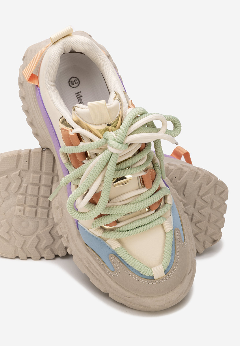 Sneakers με πλατφόρμα Elvora χακι