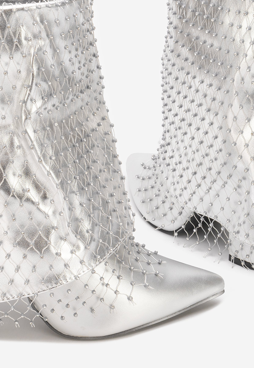 Μποτάκια με χοντρό τακούνι Almaria V2 ασιμι