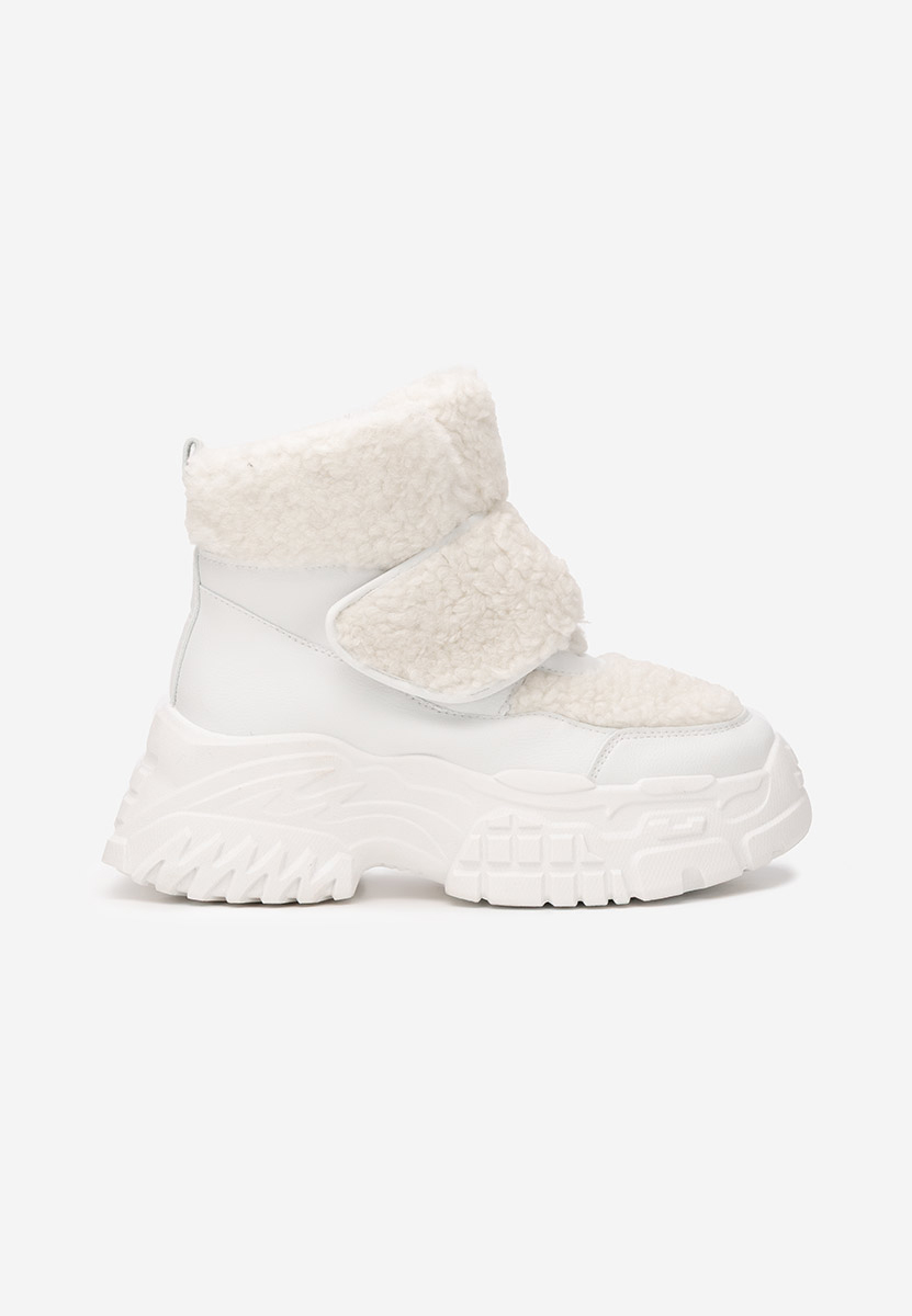 Χειμερινά sneakers γυναικεια Comino λευκά