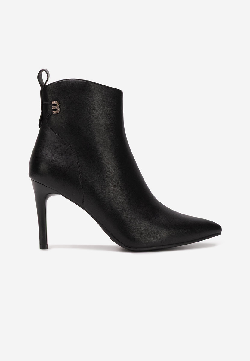 Μποτάκια με λεπτο τακουνι Vanessia V2 Μαύρα