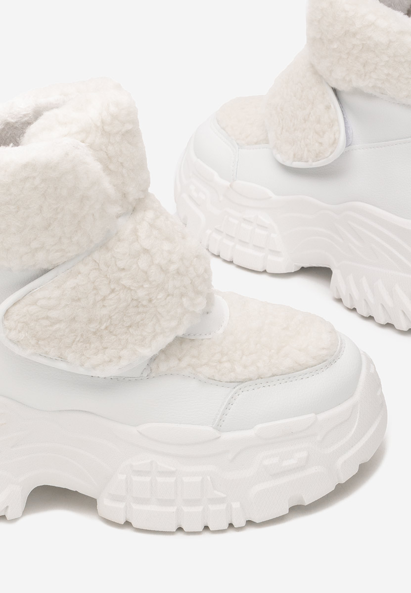 Χειμερινά sneakers γυναικεια Comino λευκά