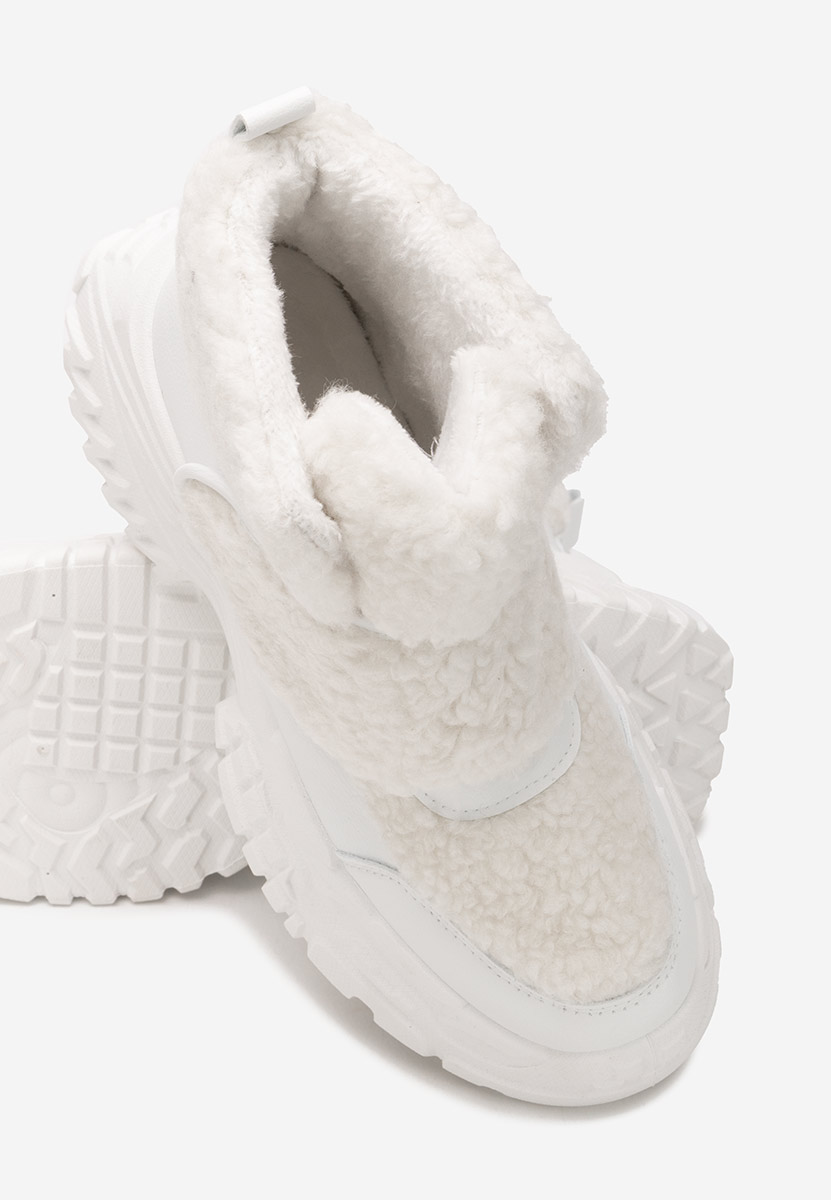 Χειμερινά sneakers γυναικεια Comino λευκά