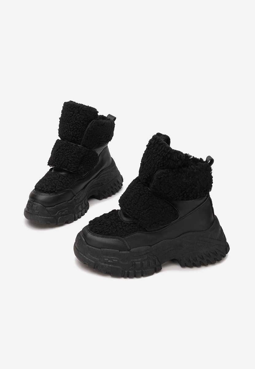 Χειμερινά sneakers γυναικεια Comino μαύρα